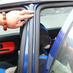 Tira de vedação de borracha da porta do carro b pilar tira de vedação do carro anti-risco isolamento de ruído à prova de poeira tira autoadesiva coluna média - Image 1