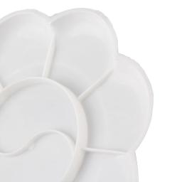 8 células bandeja de pintura de plástico flor de ameixa forma cor mistura paleta de pintura fácil limpeza ferramentas de pintura de arte diy artesanato suprimentos de arte - Image 5