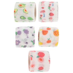 Auto-adesivo Sports Bandage, Colorido Dog Fita Compressão, Cute Fruit Pet Supplies, 5cm de largura - Image 1