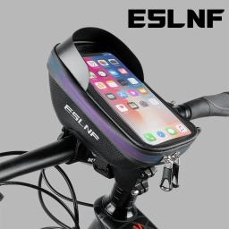 ESLNF-Waterproof Hard Shell Phone Bag, Cycling Bag, Handlebar Bag, Grande Capacidade, Touchscreen Compatível, Acessórios de bicicleta - Image 5