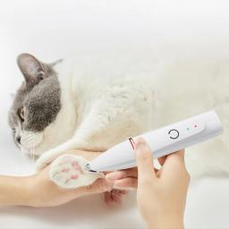 Aparador de pêlos de cachorro profissional, aparador de pelos de pés de animais de estimação, moedor de unhas, cortador de pelos de animais de estimação, barbeador elétrico - Image 2