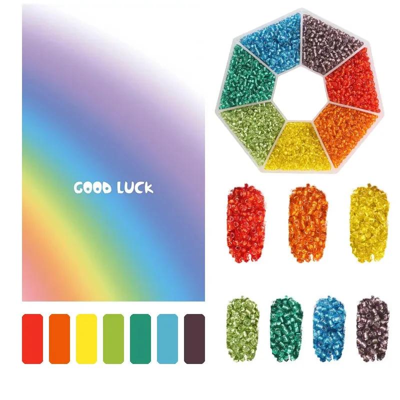 Kit de Contas de Semente de Vidro para Fazer Pulseira, Pequenas Contas, Sortimento Cores, Artesanato Contas Soltas para Jóias, Artesanato DIY, 2mm - Image 1