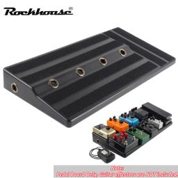 Placa pedal Rockhouse-plástica para efeitos de guitarra, caixa plástica do pedal do tamanho grande com fita adesiva, acessório para guitarra - Image 1