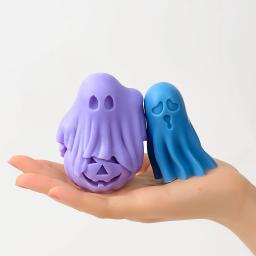 DIY Pumpkin Ghost Candle Mold, criativo do Dia das Bruxas, gesso monstro bonito, molde concreto do silicone, artesanato perfumado 3D, ornamentos artesanais - Image 3
