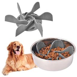 Tigela de alimentação lenta de silicone para cachorro, Ventosa forte, segura e macia, Alimentador firme, Novo - Image 1
