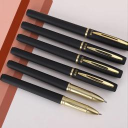 Grande capacidade caligrafia caneta gel, 1,0mm, 0,7mm, 0,5mm, canetas caligrafia, tinta preta de carbono, escola, acessórios de escritório, 6pcs - Image 2
