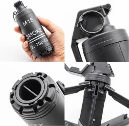 Modelo de granada de airsoft m18, 2 peças, granadas de mão de impacto movidas a mola, brinquedo de plástico, jogo de paintball tático, modelo de dramatização - Image 6