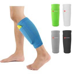 1 par esporte futebol shin guarda almofada manga meia perna suporte de futebol ciclismo compressão bezerro manga shinguard para crianças adultas - Image 2
