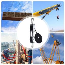 Multifuncional Heavy Duty Sistema De Polia De Corda, Potência De Elevação, 50 Ft, 3/8, Com 5:1, 2200 Lbs - Image 5