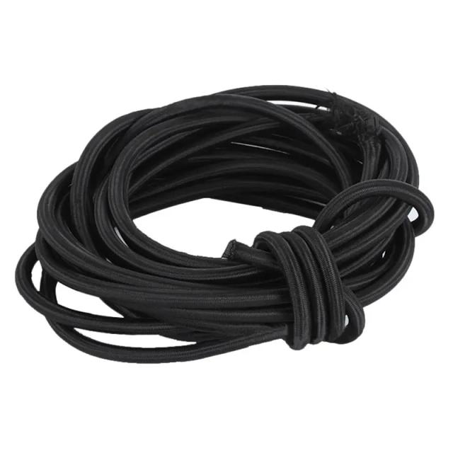 Corda Bungee Preta de 10m - Cabo Elástico Resistente para Escalada e Aventuras ao Ar Livre