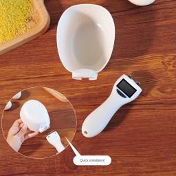Ferramenta de Medição Eletrônica Cão e Gato Tigela De Medição Colher Pet Food Scale Display Digital Pesando Colher Peso Volumn - Image 5