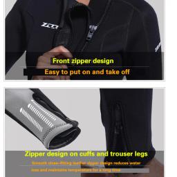 Fato de neoprene premium para homens e mulheres, roupas de uma peça, aquecido, surf, terno de mergulho, pesca, caça submarina, kitesurf, 3mm - Image 5