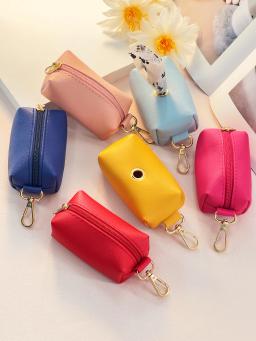 Saco de armazenamento de lixo para cães, Mini saco higiênico portátil para cães, Dispenser Supplies for Walking, Fora - Image 1
