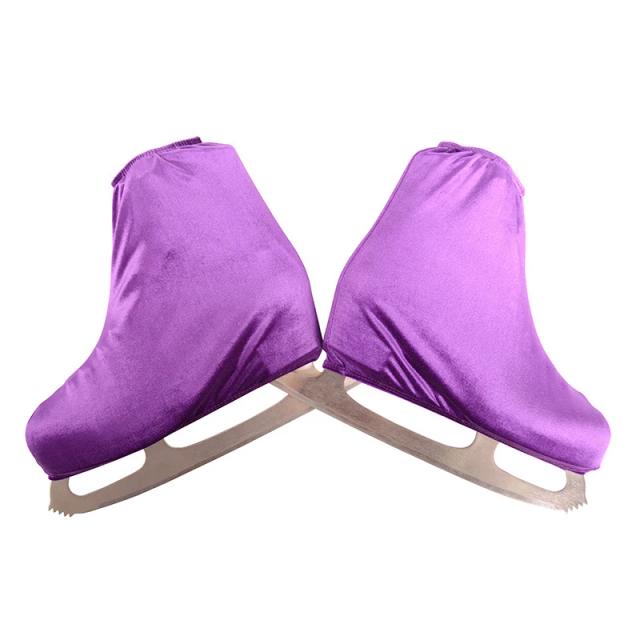 Patinação Artística no Gelo: Equipamentos de Veludo, Antiflanela e Elástico para Crianças e Adultos - 1 Par de Patins Completo