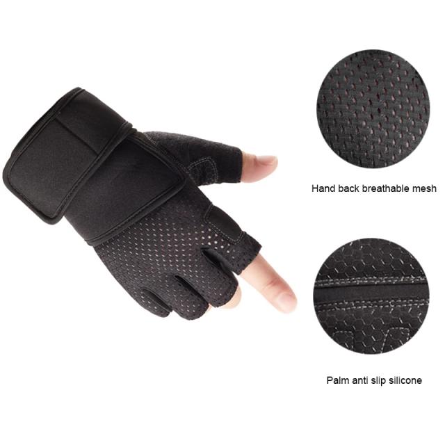 Luvas de Levantamento de Peso com Suporte para Pulso - Perfeitas para Treinos Intensos e Construção Muscular na Academia