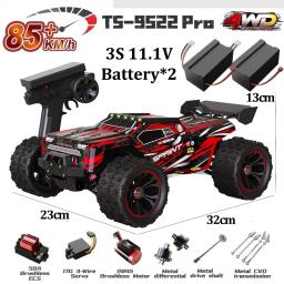 1:16 wltoys 9522pro carro de corrida profissional 85 km/h 4wd veículo de controle remoto sem escova estrada-off-road tipo deriva rc cargift - Image 1