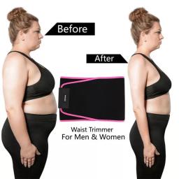 Cinto de ginástica fitness para mulheres homens sauna barriga emagrecimento espartilho suor cintura trainer ajustável corpo shaper reduzindo moldar cintas - Image 3