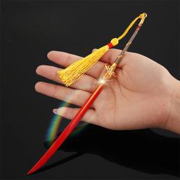 NARAKA: Arma do Jogo BLADEPOINT, Anime Circundante, Professor de Yin Yang, Faca Demoníaca Vermelha, Liga de Zinco, Brinquedos Decorativos 22cm - Image 4