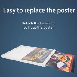 Sinal De Luz LED Lightbox Business, Iluminação Publicitária, Poster LED, Exibição Do Menu, A4 Personalizado - Image 5