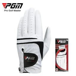 Luvas de golfe PGM pele de carneiro genuína + luvas de couro PU mão esquerda mão direita 1 peça com marca de golfe - Image 4