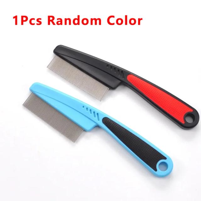 Escova Desembaraçadora para Gatos e Cães - Ferramenta de Grooming em Aço Inoxidável para Remoção de Pelos e Cuidados com o Pelo do Animal de Estimação