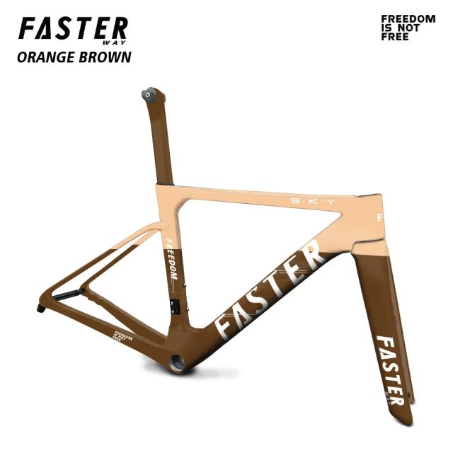 Fasterway Quadro de Bicicleta Estrada Carbono Liberdade Chuva 32c Freio a Disco