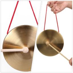 Gongos artesanais de bronze para igreja, instrumentos de percussão, martelo redondo do jogo, chinês, cobre criativo, 10cm - Image 4
