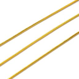 Cabo Elástico para Fazer Jóias, Corda de Borracha, Elástico, Dourado e Cor Prata, DIY Beading, Aprox 20m/rolo, 1mm - Image 4