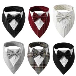 Terno de casamento britânico para cães, lenço cavalheiro, colar de gravata, toalha triangular de cão, toalha de saliva formal - Image 4