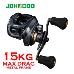 Baitcasting Reel Corpo De Metal 15KG Max Arraste 8 + 1 Rolamentos Quadro De Alumínio De Água Doce Água Salgada Carretel De Pesca - Image 1
