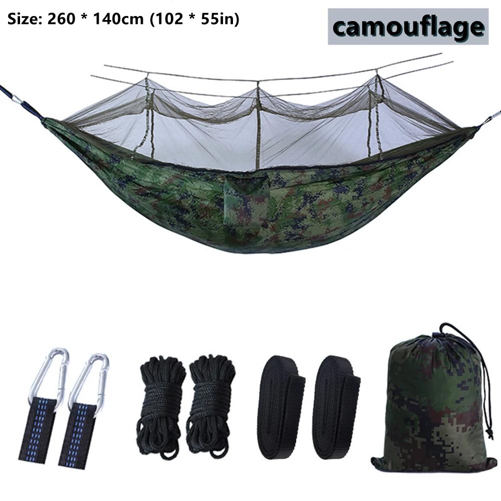 Rede de mosquito duplo portátil para camping ao ar livre, viagens, jardim, viagens, turista, Natureza, caminhada, dormindo, balanço - Image 1