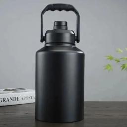 Garrafa térmica portátil dupla de aço inoxidável, escalada ao ar livre, camping, esporte, garrafa de vácuo, caneca térmica, grande capacidade, 2 l, 3 l - Image 4