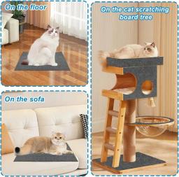 Auto-adesivo arranhando esteira para gatos, sofá Tape, Pet Products, Torre Scratcher, Post Scraper Supplies, Acessórios - Image 3