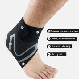 1Pcs Fitness Sports Tornozelo Brace Ginásio Suporte Elástico Engrenagem Pesos Pé Wraps Protetor Pernas Poder Basquete Halterofilismo - Image 2