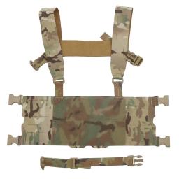 Colete de nylon ajustável para homens e mulheres, ferro estilo H harness, versão larga, equipamento de peito FCPC, colete airsoft destacável Molle - Image 1