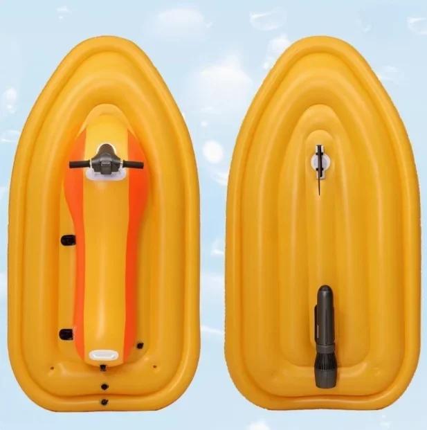 Brinquedos infláveis motorizados elétricos adultos do barco do flutuador da piscina do jet ski da água com longa resistência