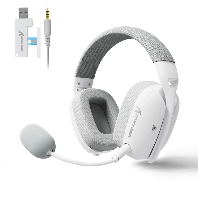 ATTACK SHARK L80PRO Fone de Ouvido Gamer Sem Fio 2.4G/BT/Com Fio Ultraleve 40mm Drivers Baixa Latência