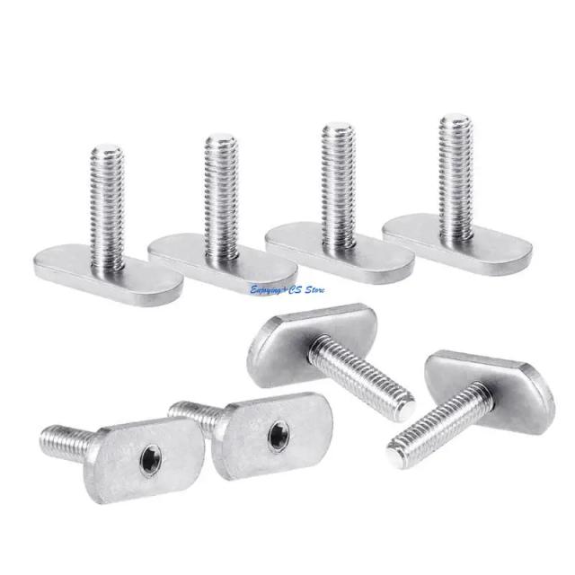 Y51D 8 Pacote aço inoxidável parafusos trilho/trilha caiaque e porca trilha para parafuso parafuso para