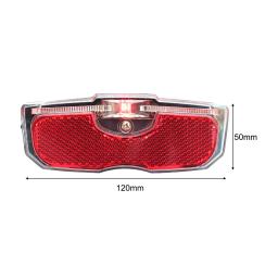 Bicicleta Bagagem Transportador Rack Lâmpada, MTB Traseira Prateleira, Ciclismo espigão, Luz Traseira, Assento traseiro, Reflective Taillight - Image 6