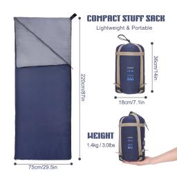 Envelope ao ar livre saco de dormir mini ultraleve multifuncional saco de viagem caminhadas acampamento sacos de dormir náilon 190*75cm saco preguiçoso - Image 3