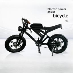 Bateria de lítio para bicicleta de neve de montanha ajuda a homens e mulheres com deslocamento de velocidade variável, bateria leve, bicicleta elétrica - Image 1