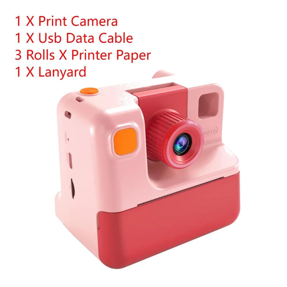 Mini Câmera de Vídeo Digital com Papel Térmico para Crianças, Câmera de Impressão Instantânea, HD 1080P 2.0in Screen, Zero Ink, Menina e Menino, Brinquedos Presentes - Image 1