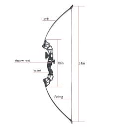 Arco Recurvo Profissional e Flecha, Longbow Archery Suit, Setas Práticas de Tiro ao Ar Livre, Acessórios Fitness, 20-50lbs - Image 6