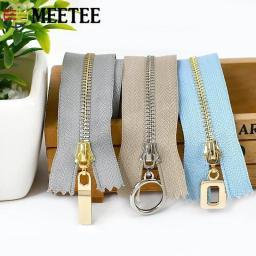 Meetee-Zíperes de metal para roupas e sacolas, fechos de fechamento automático, fecho de bolso Zip, material de costura, 15 cm, 18 cm, 20 cm, 25 cm, 30cm, PCes 3 - Image 2