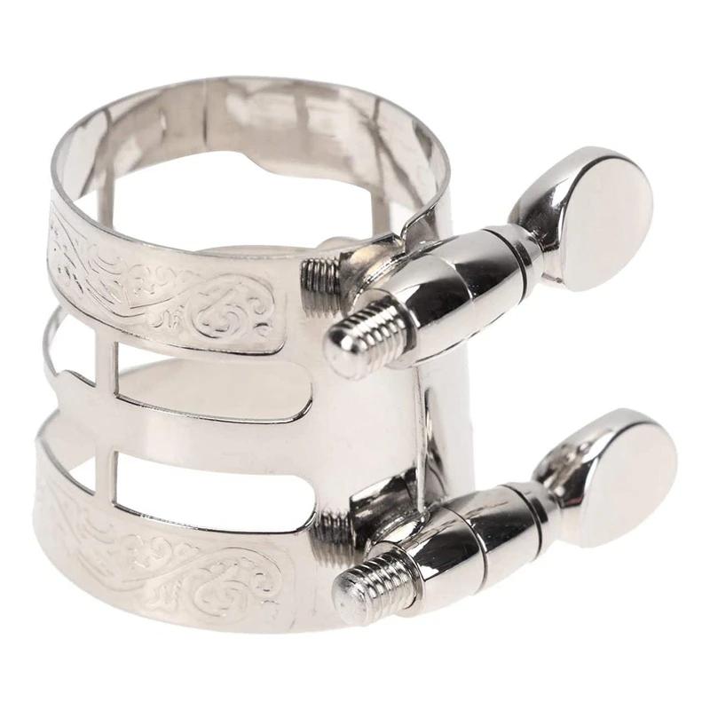 Bocal de metal baquelite com esculpido para Saxofone Alto, E Sax Alto Borracha, niquelado bocal, Clarinete Acessório - Image 1