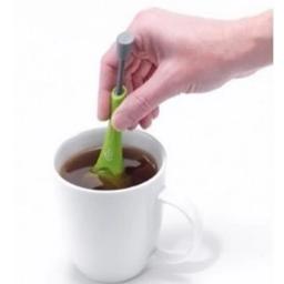 Infusor de chá de plástico com êmbolo embutido, reutilizável chá e café coador, redemoinho e imprensa, mexa e pressione, saudável e intenso, saco de chá reutilizável - Image 3