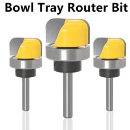Madeira Router Bit Set para Carpintaria, Haste Bowl, Modelo de bandeja, Madeira Router, 2 Flauta, Fresa, Liga de carboneto, Ferramentas CNC, 6,35mm - Image 1