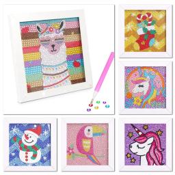 Novo diy kits de mosaico carft diamante artes e ofícios para crianças brilhantes 5d kits de pintura diamante para crianças até 5 simrs velhos - Image 1
