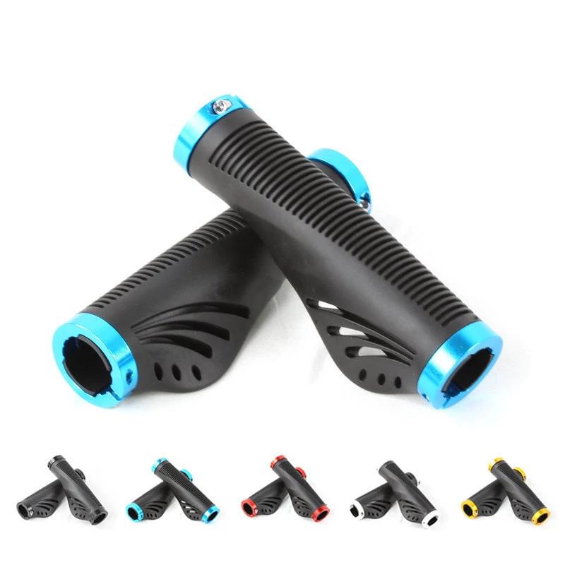 Liga de alumínio Bicicleta Handle Set, Silicone Borracha Handle, Universal Mountain Bike Acessórios, Novo, 24 - Image 1