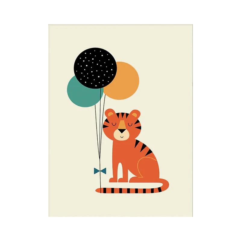 Raposa 60x75cm pintura por número kits de pintura em tela artesanato arte diy acrílico imagem por números animais dos desenhos animados moderno para decoração de casa - Image 1